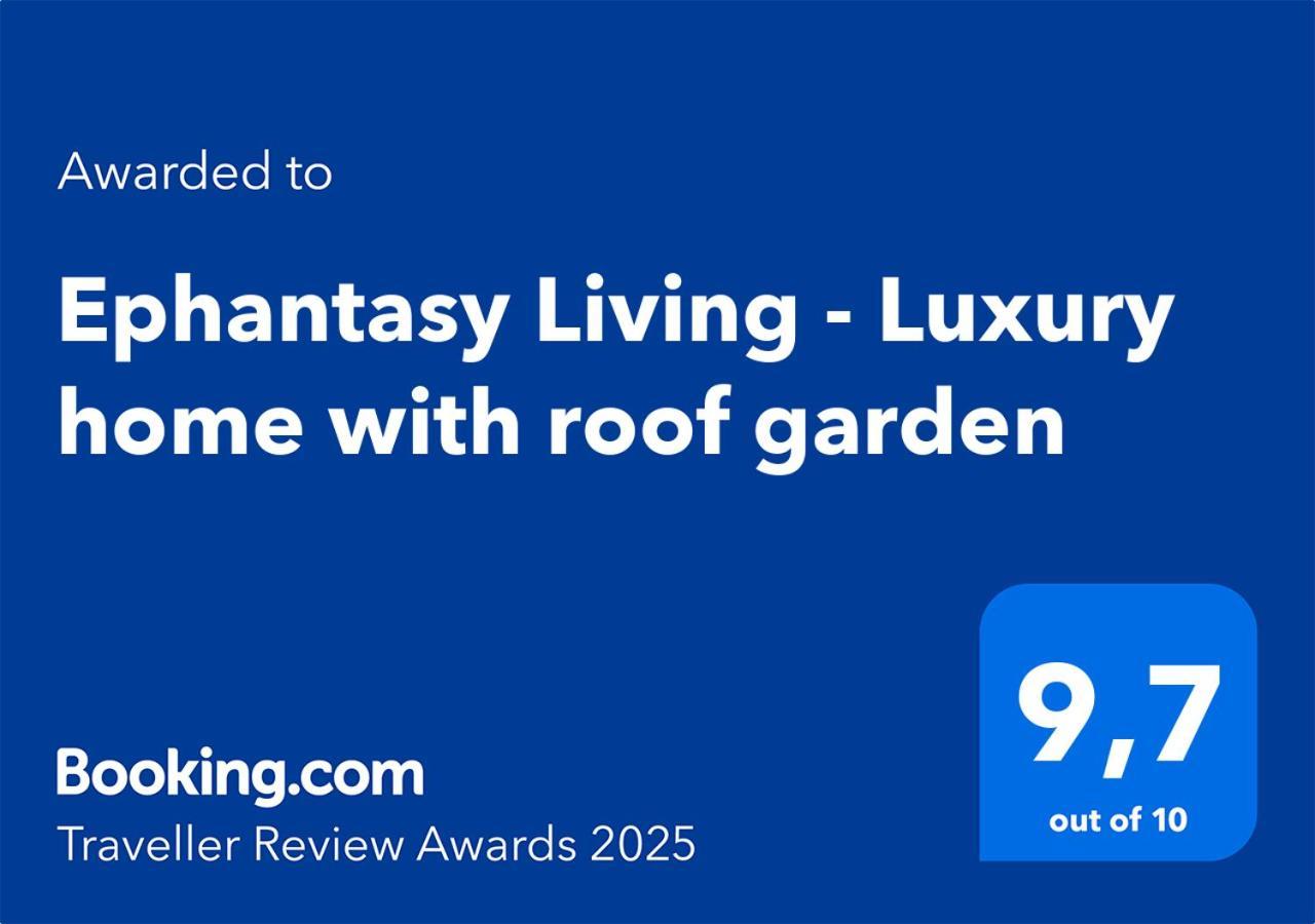 Ephantasy Living - Luxury Home With Roof Garden Kalamaki  Eksteriør billede